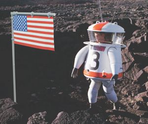 ParaGrafix - Real Fabric Flag for Moon Suit